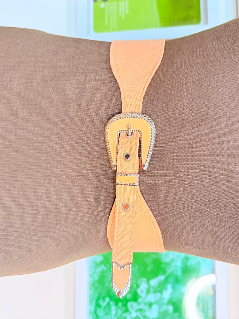 Vintage 90s Leather Waist Belt | Vintage Western Statement Belt | CoquetteRodeo